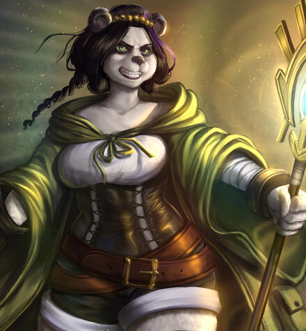 Panda Spellcaster - commission