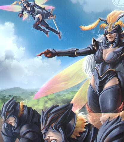 Illustration Ants war